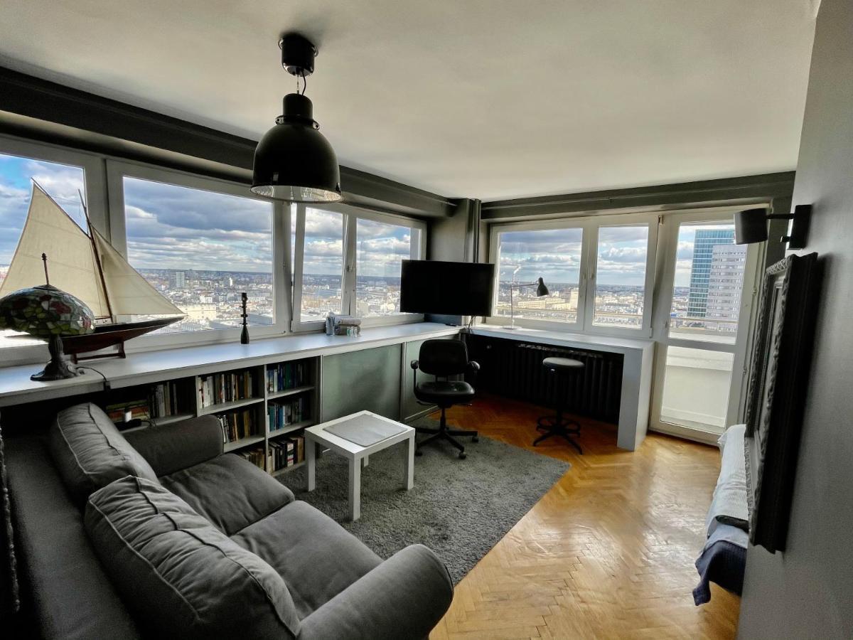 Super Apartament Grey Centrum 2X Metro Fast Wifi 300 Mbs Netflix Appletv Smarttv Spotify Panorama Miasta Warszawa Eksteriør bilde