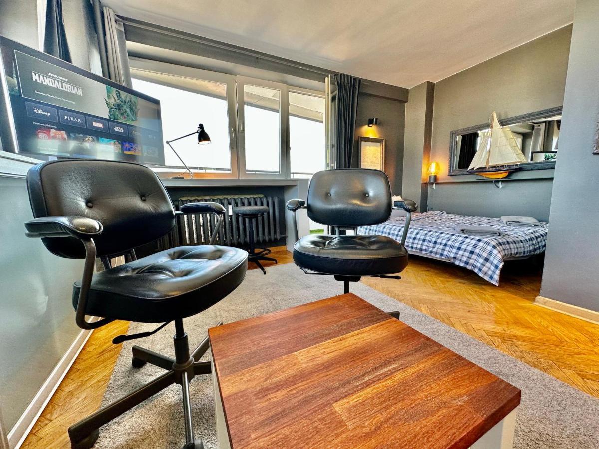 Super Apartament Grey Centrum 2X Metro Fast Wifi 300 Mbs Netflix Appletv Smarttv Spotify Panorama Miasta Warszawa Eksteriør bilde