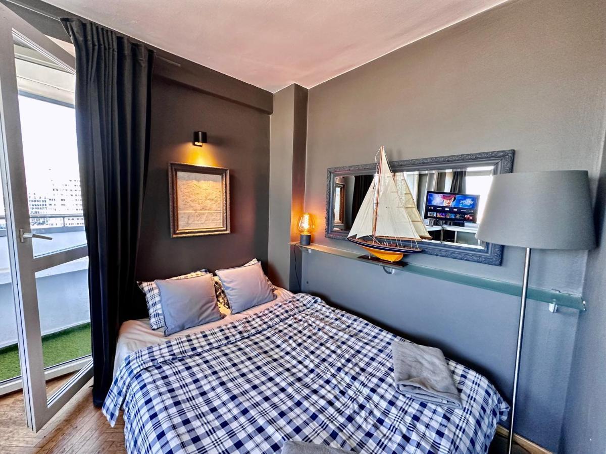 Super Apartament Grey Centrum 2X Metro Fast Wifi 300 Mbs Netflix Appletv Smarttv Spotify Panorama Miasta Warszawa Eksteriør bilde