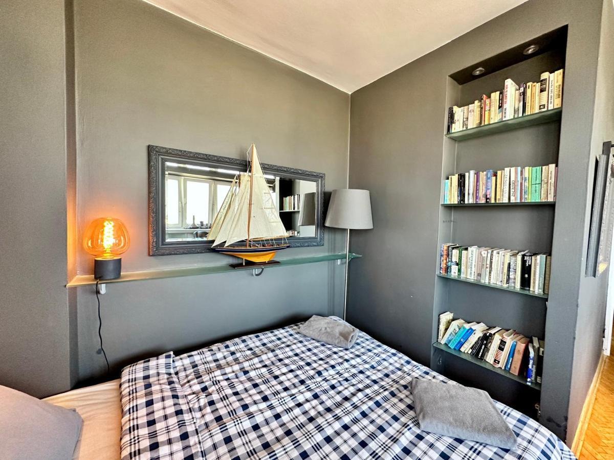 Super Apartament Grey Centrum 2X Metro Fast Wifi 300 Mbs Netflix Appletv Smarttv Spotify Panorama Miasta Warszawa Eksteriør bilde