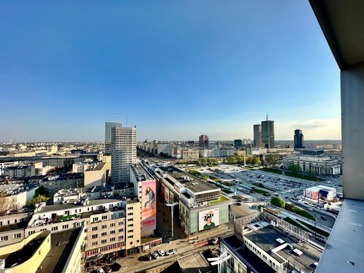 Super Apartament Grey Centrum 2X Metro Fast Wifi 300 Mbs Netflix Appletv Smarttv Spotify Panorama Miasta Warszawa Eksteriør bilde