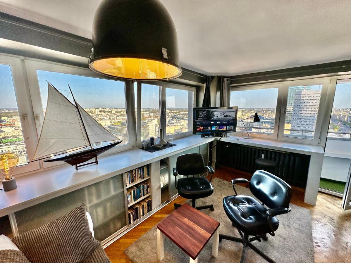 Super Apartament Grey Centrum 2X Metro Fast Wifi 300 Mbs Netflix Appletv Smarttv Spotify Panorama Miasta Warszawa Eksteriør bilde