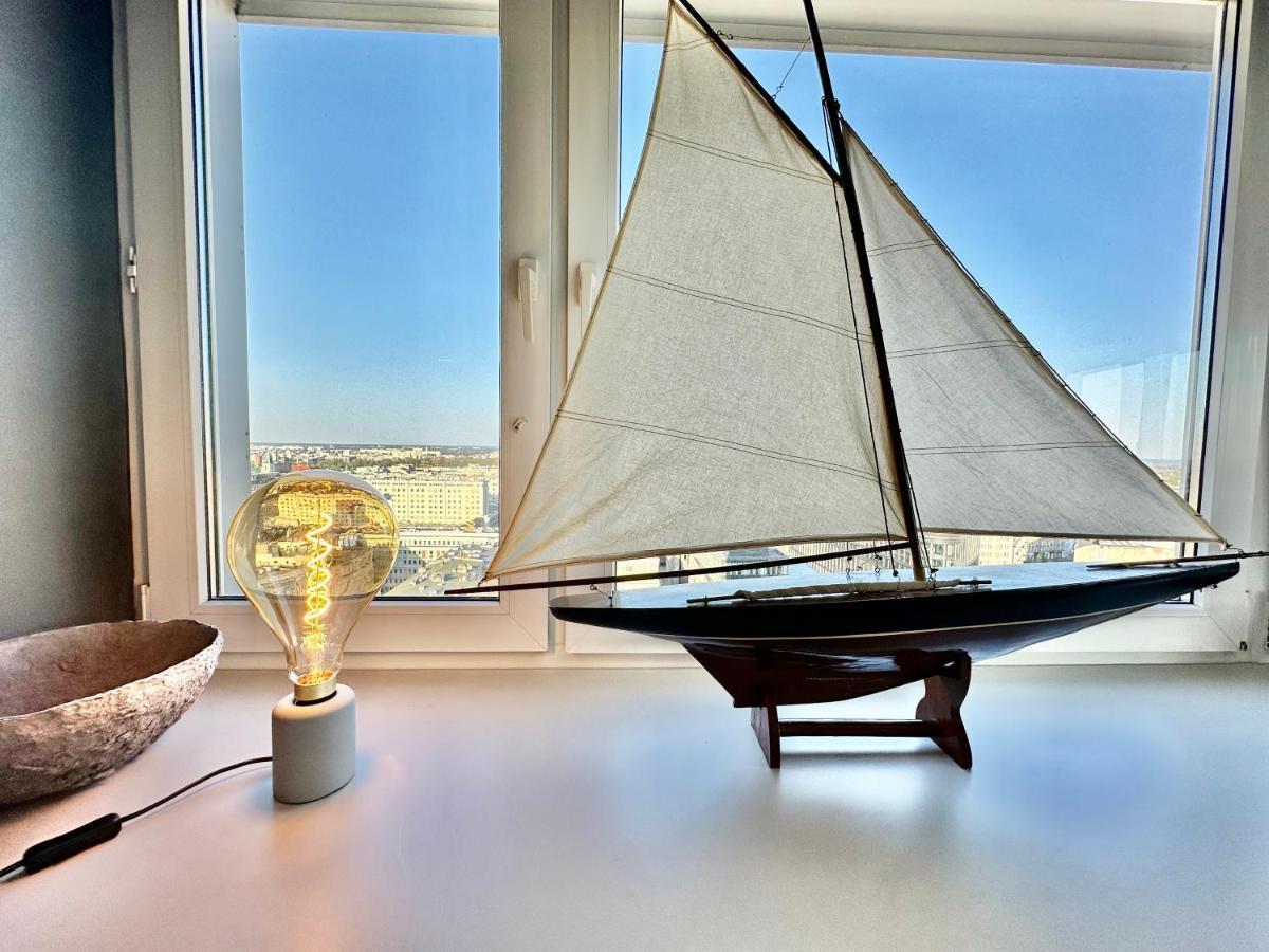 Super Apartament Grey Centrum 2X Metro Fast Wifi 300 Mbs Netflix Appletv Smarttv Spotify Panorama Miasta Warszawa Eksteriør bilde