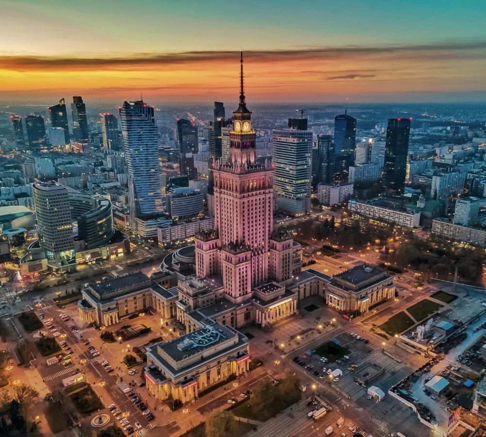 Super Apartament Grey Centrum 2X Metro Fast Wifi 300 Mbs Netflix Appletv Smarttv Spotify Panorama Miasta Warszawa Eksteriør bilde